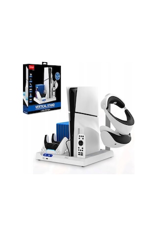 Ps5 Slım / Fat Soğutucu Özellikli Vr Standlı Şarj Dikey Standı Pg-p5s028