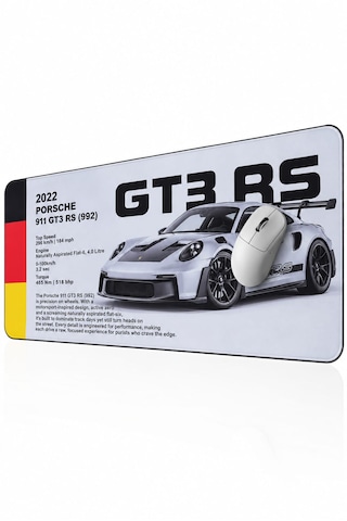 Razador Gt3 Rs Motorsport Edition 90x40 Cm Xxl Gaming Profesyonel 1. Sınıf Oyuncu Mouse Pad Kaymaz Taban 4 Mm Mousepad