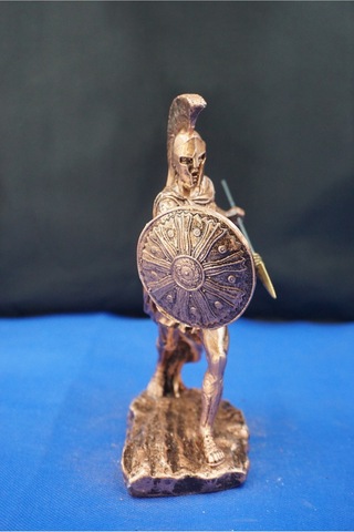 Mitolojik Tasarım Achilles Aşil - Ev Ofis Dekoratif Hediyelik Aksesuar 28 Cm Bakır