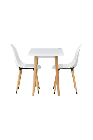 Vilinze Eames Sandalye Avanos Ahşap Mdf Mutfak Masası Takımı - 60x90 Cm Beyaz