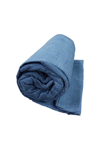 Özlü Fitted Lastikli Tek Kişilik Çarşaf Seti 100x200 -indigo