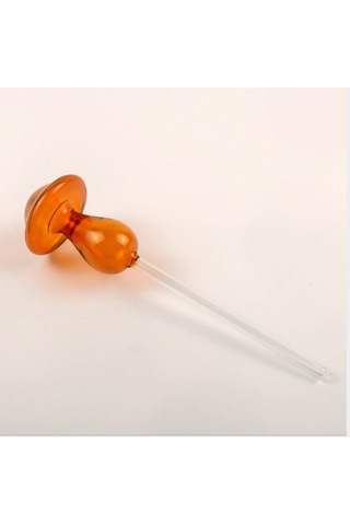 Sones Mantar Şekli Ev Bitkileri Çiçekler Su Besleyici Otomatik Kendiliğinden Sulama Şeffaf Cam Cihazlar Sarı