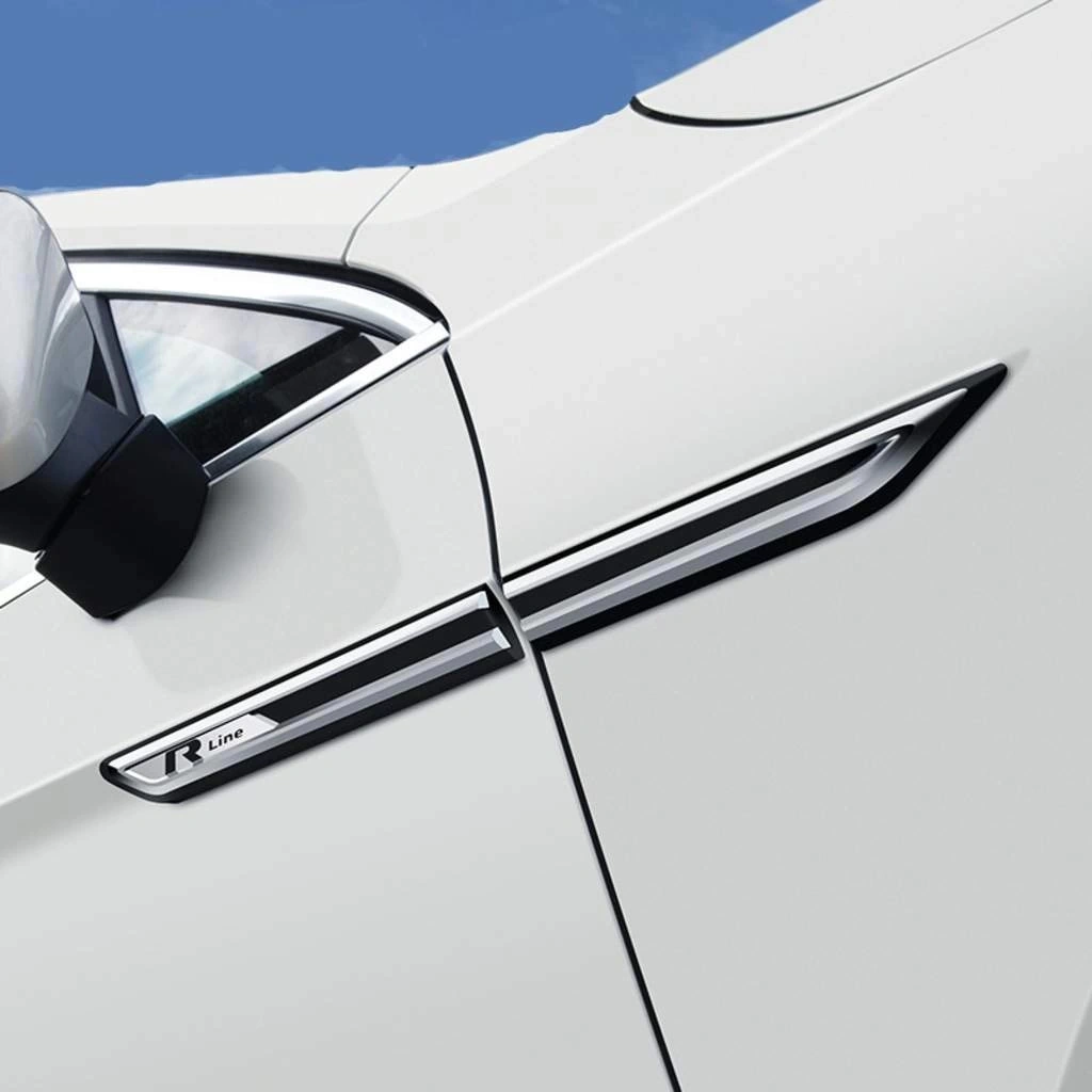 Volkswagen Passat R-line 4parça Siyah Çamurluk Arması Venti -metal Ve Nikelaj Kaplamalı A+ Ürün