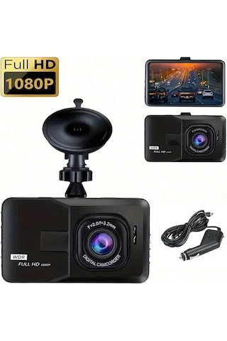 Dash Cam Araç Kamera 1080p Fhd Ve 170 Derecelik Geniş Açılı Lens: Her Şeyi Yakalayın Black