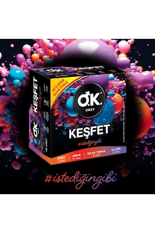 Okey Keşfet Prezervatif 45'li