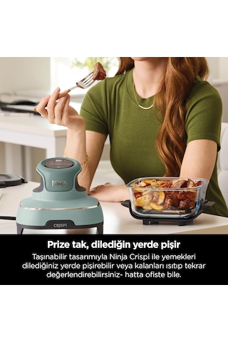 Ninja Crispi 4-In-1 Taşınabilir Cam Hazneli Pişirme Sistemi