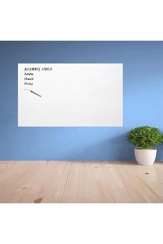 Buffer Ders Çalışma Yazı Tahtası Manyetik Duvar Stickerı Beyaz