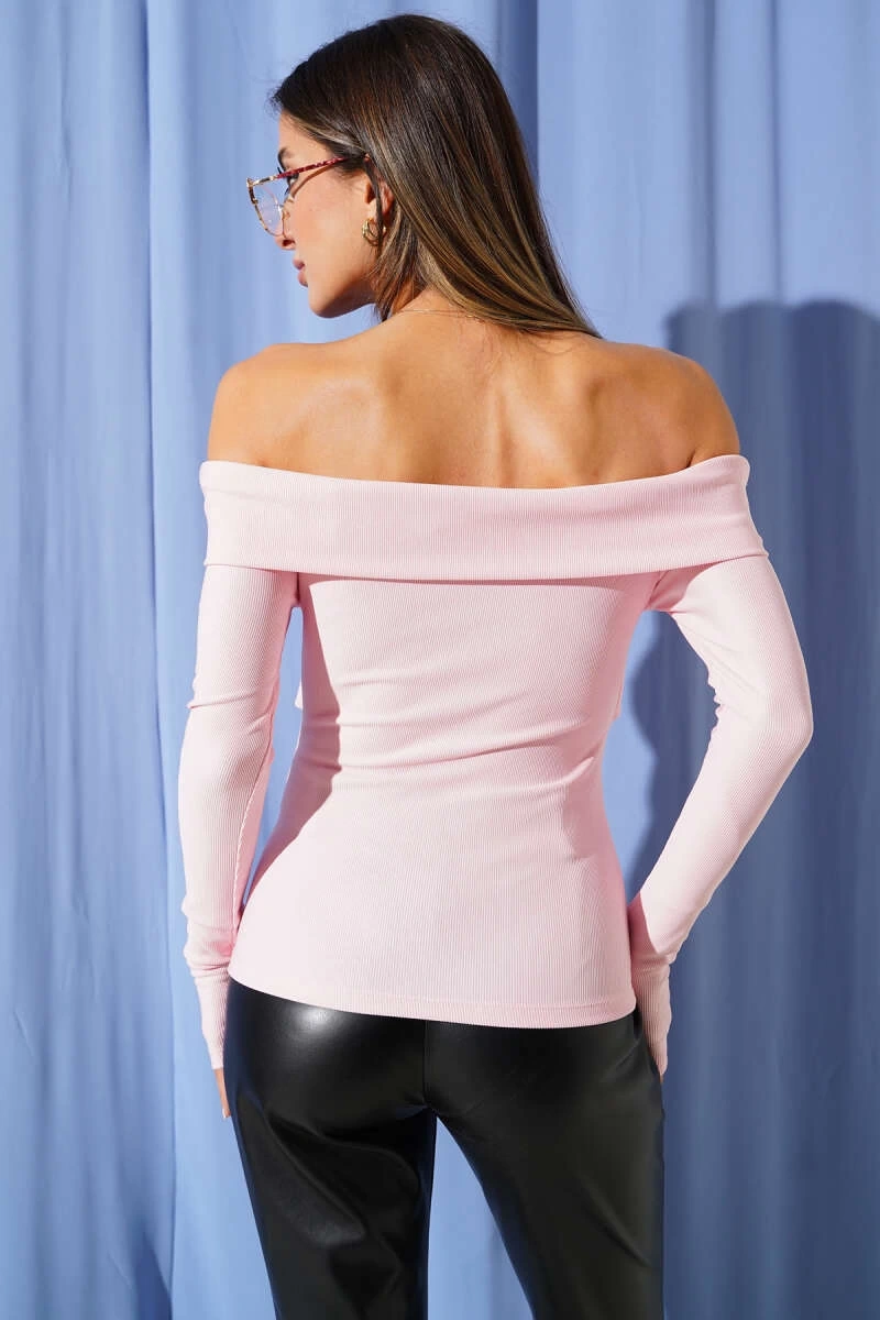 Madonna Çapraz Yaka Bluz Pembe T4331 Pembe