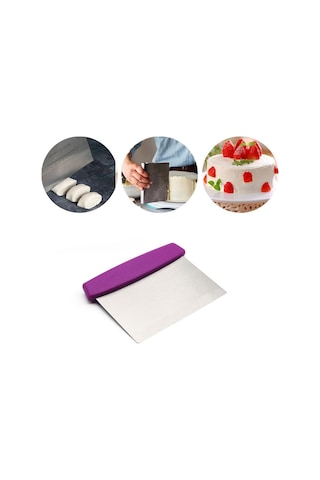 River World Çelik Hamur Kesici Kazıyıcı Pasta Kek Dekorasyon Spatu