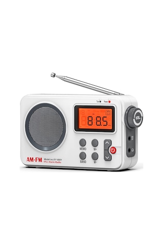 Springsun Taşınabilir Am/fm Radyo Lcd Ekranlı Stereo Radyo Pil Ve Usb İle Çalışır