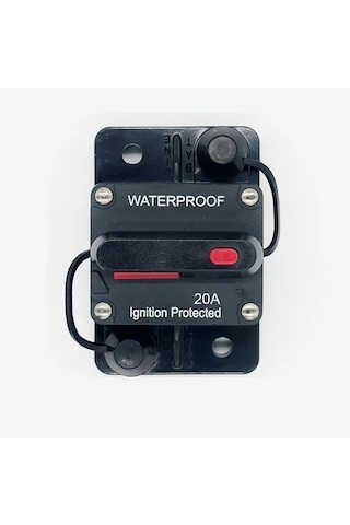 Motion003 3 Adet 20a Otomotiv Filtre Tutucu 300a Amp Su Geçirmez Devre Kesici Anahtar Koruma Reset