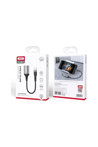 Type-c To Usb 2.0 Otg Adaptör Flash Bellek Çevirici Kablosu 480mbps Veri Aktarım Destekli Siyah