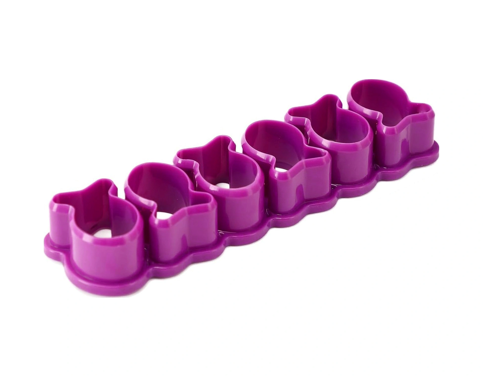 Wezone Küçük Balık Şekilli Ev Fırını Kalıbı, Yemek Safe Plastik, Dıy Kurabiye Ve Atıştırmalık Kesici, Mor Renk Mor