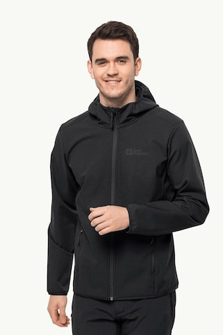 Jack Wolfskin Bornberg Hoody Erkek Softshell Mont 1307471-6000-sıyah Siyah