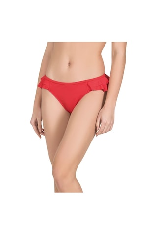 Endeep Kadın Fırfırlı Kırmızı Bikini Altı