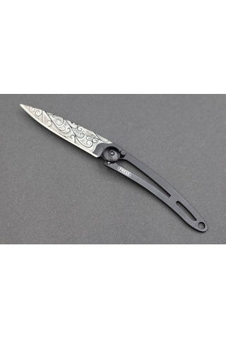 Deejo Kamp 15g, Pocket Knife, Black Naked, Pacific Ocean, Cable Dee103 Gri