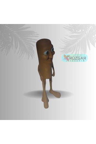 Tung Tung Sahur 12 Cm Figür- Gold Tung Tung Tung Sahur Anahtarlık