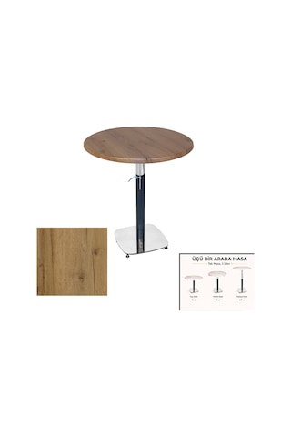 Üçüz Masa Ayarlanabilir 60 Cm Yuvarlak - Werzalit, Wermodin Ve Allzalit Tabla - Canyon Palace Oak Çok Renkli Üçüz Masa Ayarlanabilir 60 Cm Yuvarlak - Werzalit, Wermodin Ve Allzalit Tabla - Canyon Palace Oak Çok Renkli