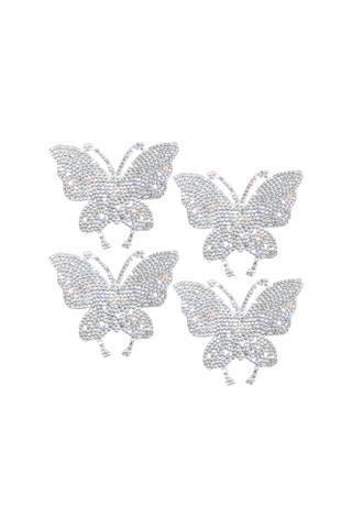 Parça Kristal Araba Çıkartmaları Kelebek Bling Kristal Yapay Elmas Araba Çıkartması Tamponlar Windows Dizüstü Bilgisayarlar İçin Çok Renkli