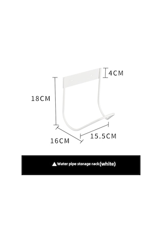 Yuntech01 304 Paslanmaz Çelik Bahçe Hortumu Rakusu - Dış Mekan Su Borusu Tutucusu Duvar Tipi Beyaz, Su Musluğu Kanca İle Düzenli Saklama