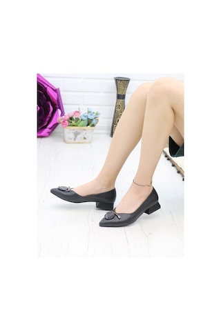 Nesil Shoes Desca 012 Siyah Günlük Kadın Babet-Siyah