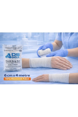 Elastik Sargı Bezi 6cm X 4m 10 Adet