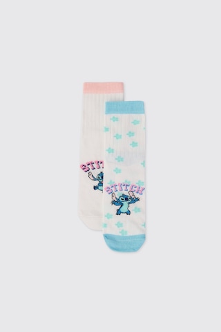 Panço Kız Çocuk Renkli Stitch Çorap 2612gk11015