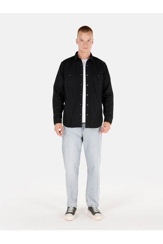 Colin's Colins Siyah Erkek Gömlek U.kol Cl1071462 Q1.v1 Blk Siyah