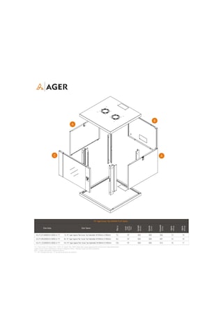 Ager 12u 600x600 Demonte Agena Flat Serisi Duvar Tipi Kabinet Ön Çıtalı Cam Kapakc-b1 Beyaz
