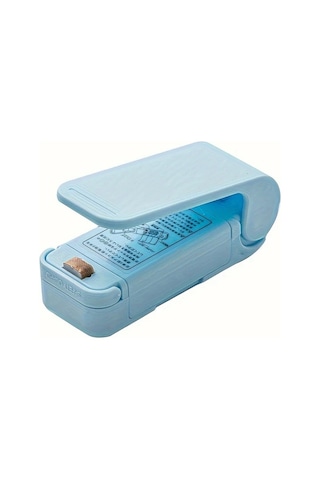 Sunshine011 Mavi Mini Plastik Atıştırmalık Paketleme Makinesi Ev Otel Restoran Kullanımı