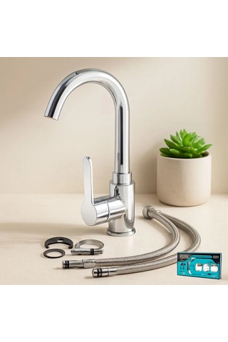Jenerik Krom Aç-kapa Lavabo Bataryası Ktx-2639 Çok Renkli