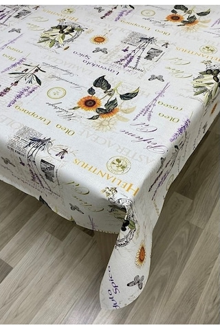 Muşamba Masa Örtüsü Astarlı Lavender