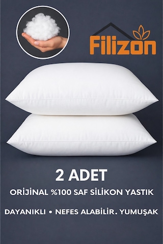 Filizon 2 Adet Boncuk Silikon Yastık Dayanıklı Nefes Alabilir Yumuşak Beyaz