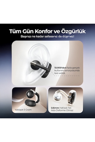 Soundpeats MT03668 Clip1 Hi-res Ldac Open-ear Enc Ows Bluetooth 5.4 Kulak İçi Kulaklık