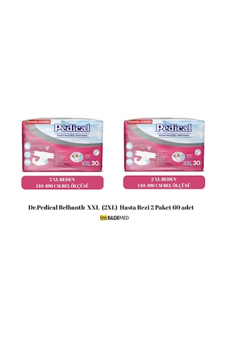 Dr. Pedical Belbantlı Tekstil Yüzey Hasta Bezi Xxl 60 Adet 2XL