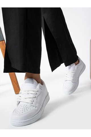 Sandrush Low Top Dayanıklı Rahat Unisex Günlük Sneaker Ayakka... Beyaz - Beyaz
