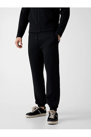 Guess Romolo Erkek Aktif Scuba Jogger Fit Eşofman Altı Siyah