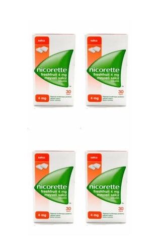Nicorette Meyveli Sakız 4 Mg 4 Kutu Nicorette Meyveli Sakız 4 Mg 4 Kutu