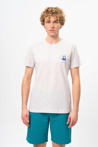 Benetton Bnt-m099-r-23y Erkek T-shirt BNT-M099-R-R0593 Gri Melanj