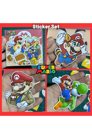 Super Mario Sticker Set 20 Parça