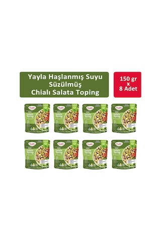 Yayla Haşlanmış Suyu Süzülmüş Chialı Salata 8 x 150 G