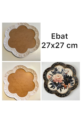 Ham Ahşap Polyester Tepsi 1 28x21