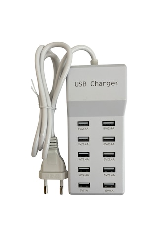 10 Port Usb Şarj İstasyonu Çoklu Usb Şarj Aleti
