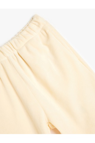 Koton Basic Jogger Eşofman Altı Beli Lastikli Ekru 5wkg40096ak Ekru
