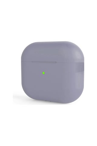 Apple Uyumlu AirPods Pro 2 Kılıfı Silikon Kılıf Şarj Bölümü Tıpalı Soft Yumuşak Kablosuz Şarj Destek Lavendery Gray