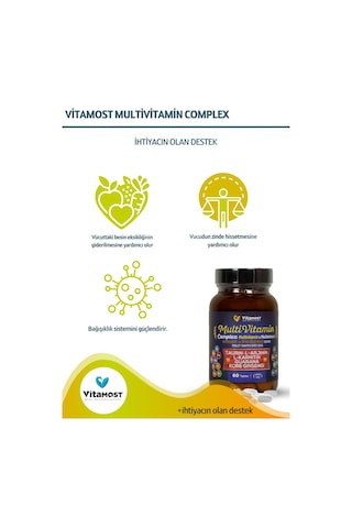 Vitapol Multi Vtamin Complex 60 Tablet 1400 Mg