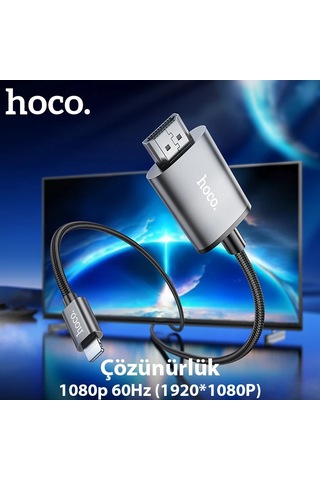 Hoco Ua27 Lightning To Hdmı Hdtv Dönüştürücü Adaptör 4k 30hz Kablo- 5775