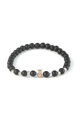 Gsstore Galatasaray Doğal Taş Çelik Logo Bileklik U252268