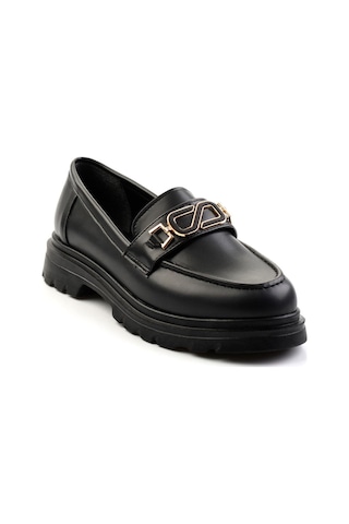 Bambi Siyah Kadın Loafer Ayakkabı K01997010609 Siyah