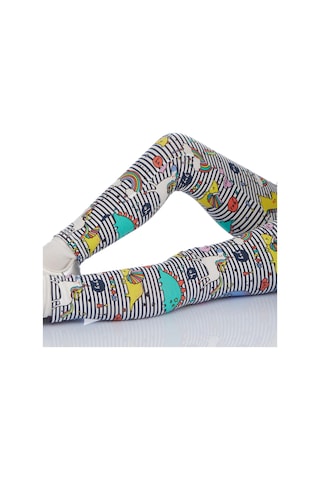 Lovetti Kız Çocuk Rainbow Unicorn Desen Tayt 8845 Çok Renkli